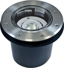 Dabmar LV306-LED3-SS304-MR - WELL LIGHT W/O GRILL ADJUSTABLE 3W LED MR16 12V
