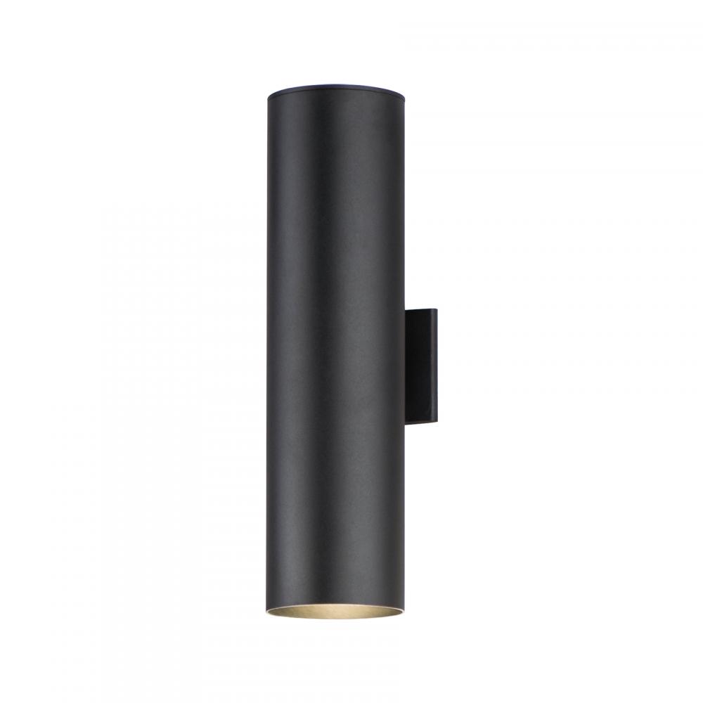 22" 3K-LED Up/Down Outpost Exterior Wall Sconce - Black