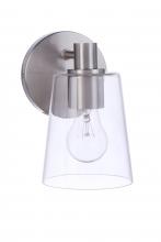 Craftmade 12605BNK1 - Emilio 1 Light Wall Sconce in Brushed Polished Nickel