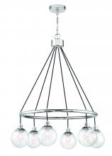 Craftmade 53326-CH - Que 6 Light Chandelier in Chrome