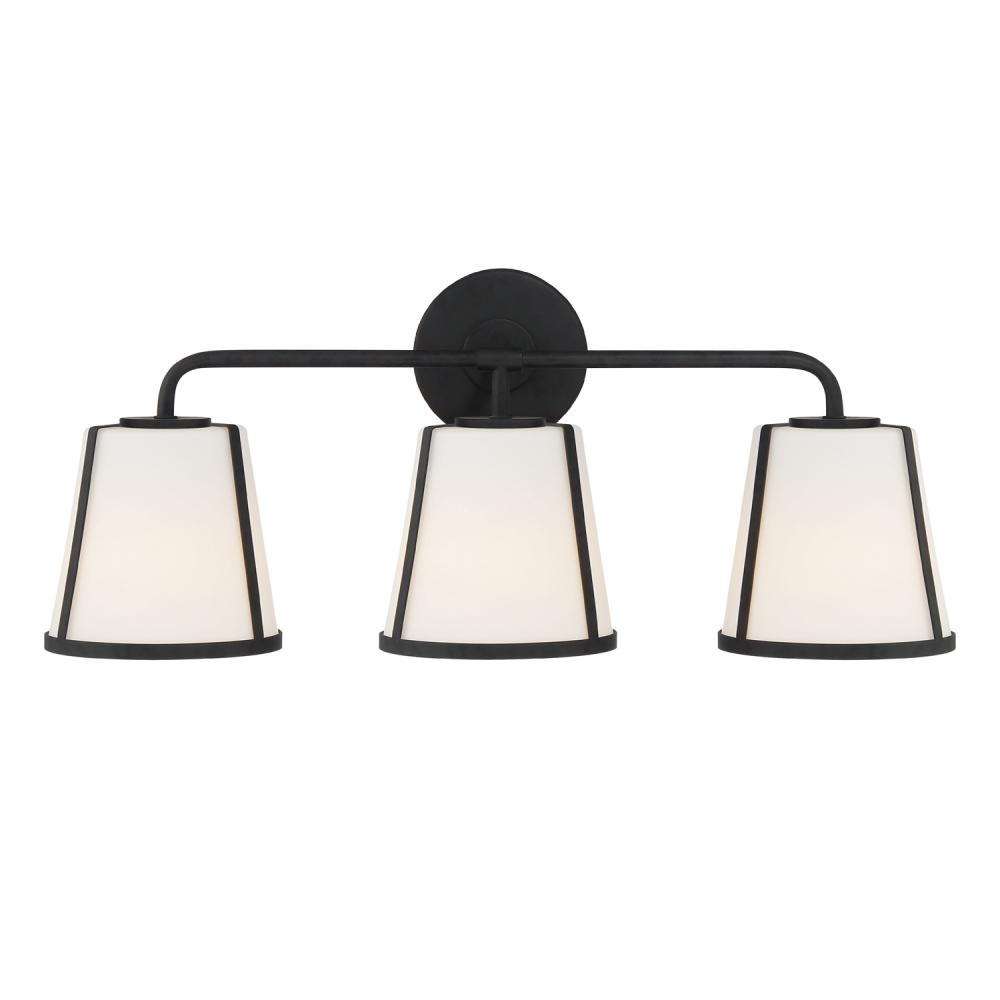 23" 3-Light Fulton Vanity - Black