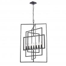 Crystorama 339-RS - 24" 7-LightCapri Chandelier - Raw Steel