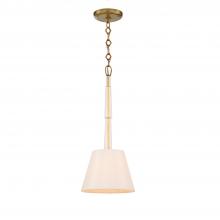 Crystorama 8701-AG - Lawson 1 Light Aged Brass Mini Pendant