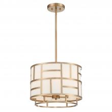 Crystorama DAN-404-VG - Libby Langdon for Crystorama Danielson 4 Light Vibrant Gold Mini Chandelier