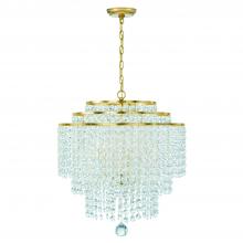 Crystorama GAB-B7305-GA - Gabrielle 6 Light Antique Gold Chandelier