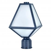 Crystorama GLA-9707-OP-BC - Brian Patrick Flynn for Crystorama Glacier 1 Light Black Charcoal Outdoor Post