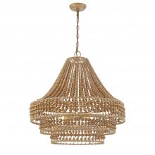 Crystorama SIL-B6006-BS - Silas 6 Light Burnished Silver Chandelier