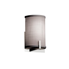 Justice Design Group FAB-5531-GRAY-CROM - Century ADA 1-Light Wall Sconce