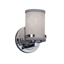 Justice Design Group FAB-8451-10-GRAY-CROM - Atlas 1-Light Wall Sconce