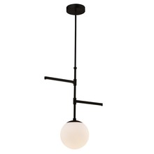 Justice Design Group FSN-4255-OPAL-MBLK - Intersect 3-Light Pendant