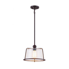 Justice Design Group FSN-4423-SEED-DBRZ - Revere 12" 1-Light Pendant