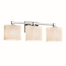 Justice Design Group FSN-8423-55-RBON-CROM - Tetra 3-Light Bath Bar