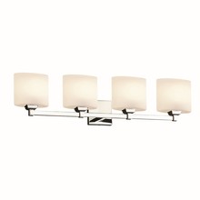 Justice Design Group FSN-8434-30-OPAL-CROM - Regency 4-Light Bath Bar