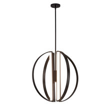 Justice Design Group NSH-4302-MBLK - Liv 24" LED 5-Light Chandelier