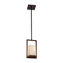 Justice Design Group PNA-7515W-WAVE-DBRZ - Laguna 1-Light LED Outdoor Mini-Pendant