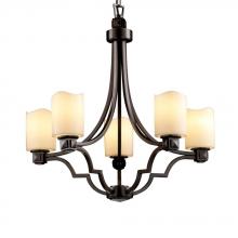 Justice Design Group CNDL-8500-14-AMBR-DBRZ - Argyle 5-Light Chandelier