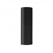 Justice Design Group CER-5407W-BKMT - Really Big ADA Tube Wall Sconce - Closed Top (Outdoor)