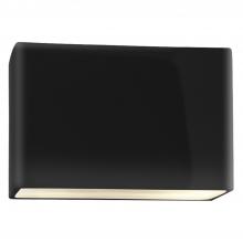 Justice Design Group CER-5659-BLK-LED2-2000 - Really Big ADA Wide Rectangle LED Wall Sconce - Open Top & Bottom