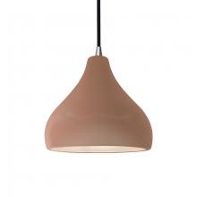 Justice Design Group CER-6560-ADOB-NCKL-BKCD-LED1-700 - Small Droplet LED Pendant
