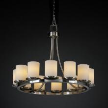 Justice Design Group FSN-8768-10-MROR-DBRZ - Dakota 12-Light Ring Chandelier (Short)