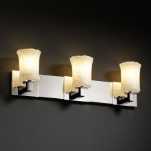 Justice Design Group GLA-8923-16-GLDC-CROM - Modular 3-Light Bath Bar