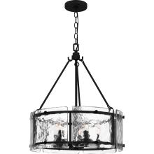 Quoizel FTS2821EK - 21" 5-Light Fortress Pendant - Earth Black