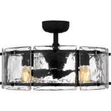 Quoizel FTS3124EK - 24" 4-Light Fortress Fandelier - Earth Black