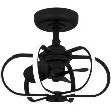 Quoizel QFA6164MBK - 20" Zuri Fandelier - Matte Black