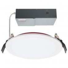 Satco Products Inc. S11866 - 6" Round CCT Selectable LED Fire Rated Direct Wire Downlight - White Finish