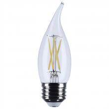 Satco Products Inc. S12513 - 5.5 Watt CA10 LED; Medium Base; Clear; 5000K CCT; 120 Volt