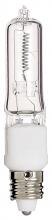 Satco Products Inc. S3486 - 150 Watt; Halogen; T4 1/2; Clear; 2000 Average rated hours; 2700 Lumens; Mini Candelabra base; 120