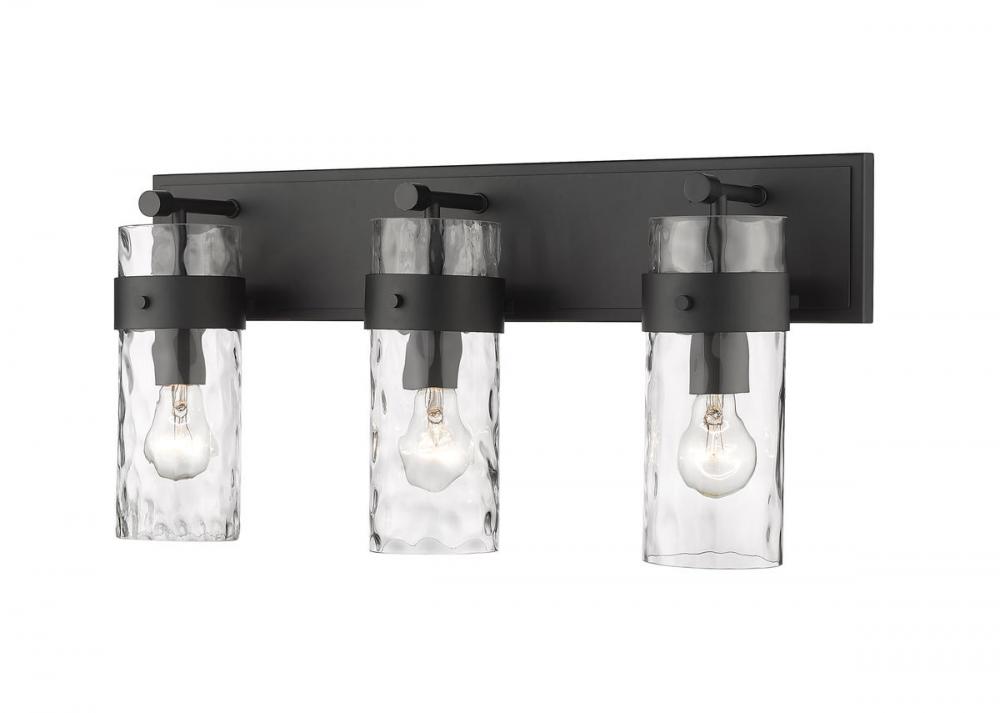24" 3-Light Fontaine Vanity - Matte Black