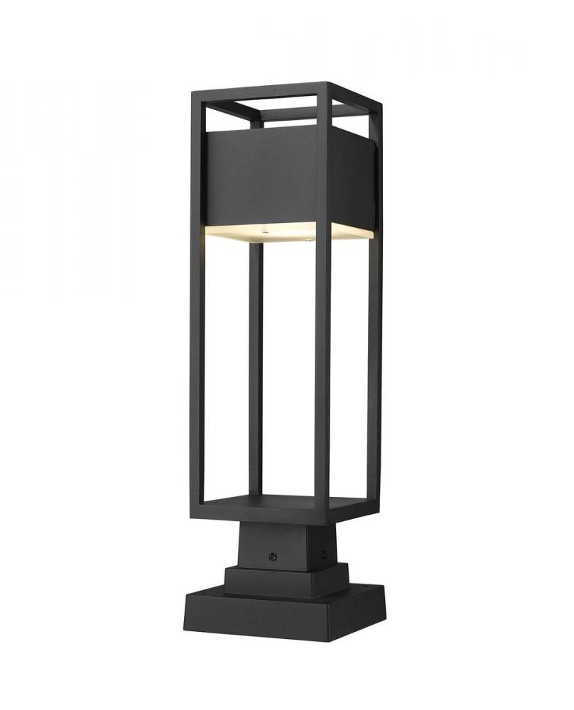 22" 27K-LED Outdoor Pier Mounted Fixture - Black