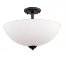 Z-Lite 314SF-BRZ - 3 Light Semi Flush Mount