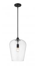Z-Lite 473P12-MB - 12" 1-Light Pendant - Black