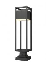 Z-Lite 585PHBS-SQPM-BK-LED - 28" 27K-LED Outdoor Pier Mounted Fixture - Black