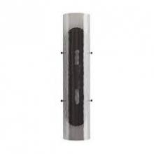 Arteriors Home DA49015 - 26" 2-Light Bend Sconce - Blackened Steel & Smoke Luster Glass