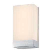 Westinghouse 6135600 - 15W 1 Light LED Wall Fixture with Color Temperature Selection Brushed Nickel Finish Frosted Acrylic