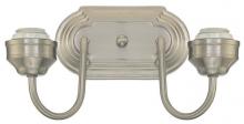 Westinghouse 6300500 - 2 Light Wall Fixture Brushed Nickel Finish