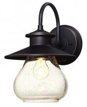 Westinghouse 6313500 - Wall Fixture Oil Rubbed Bronze Finish with Highlights Clear Seeded Glass
