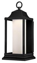 Westinghouse 6347200 - LED Wall Fixture Textured Black Finish Frosted Glass