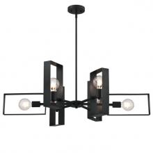 Westinghouse 6575600 - 6 Light Chandelier Matte Black Finish