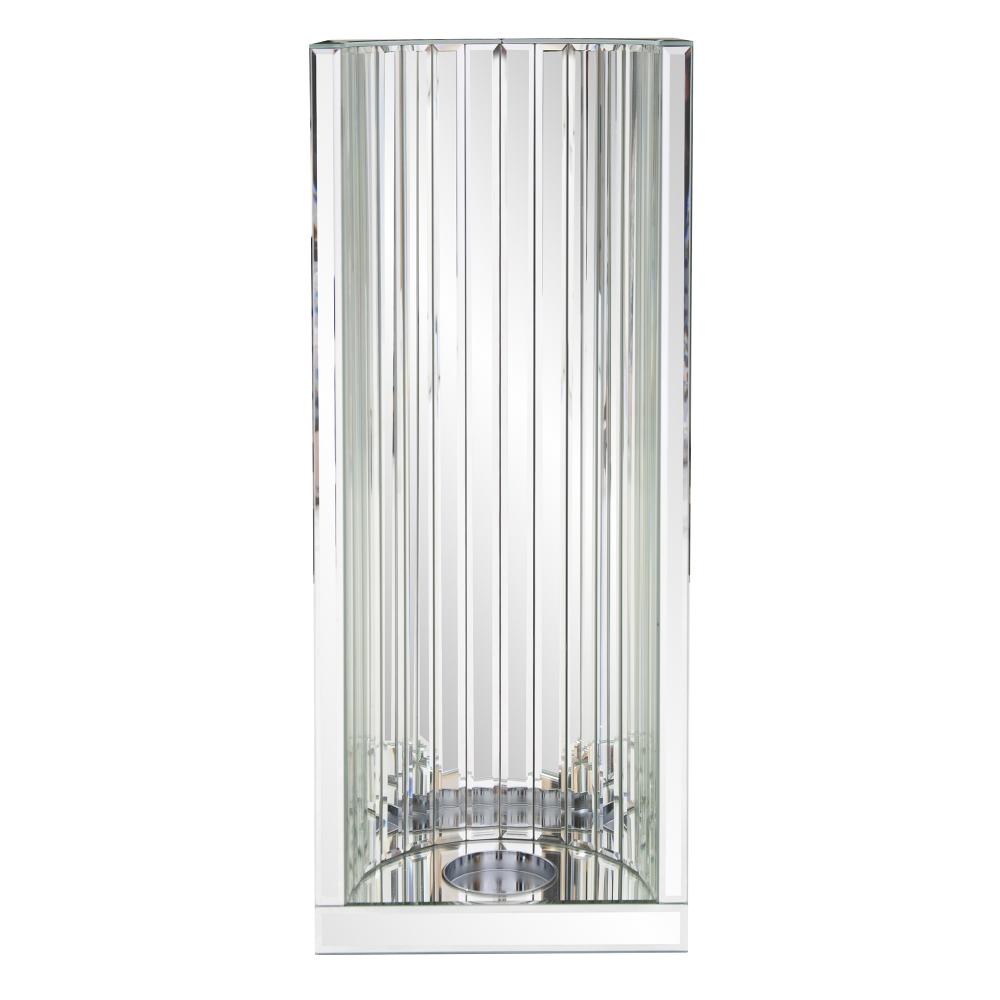 Faceted Mirror Wall Sconce