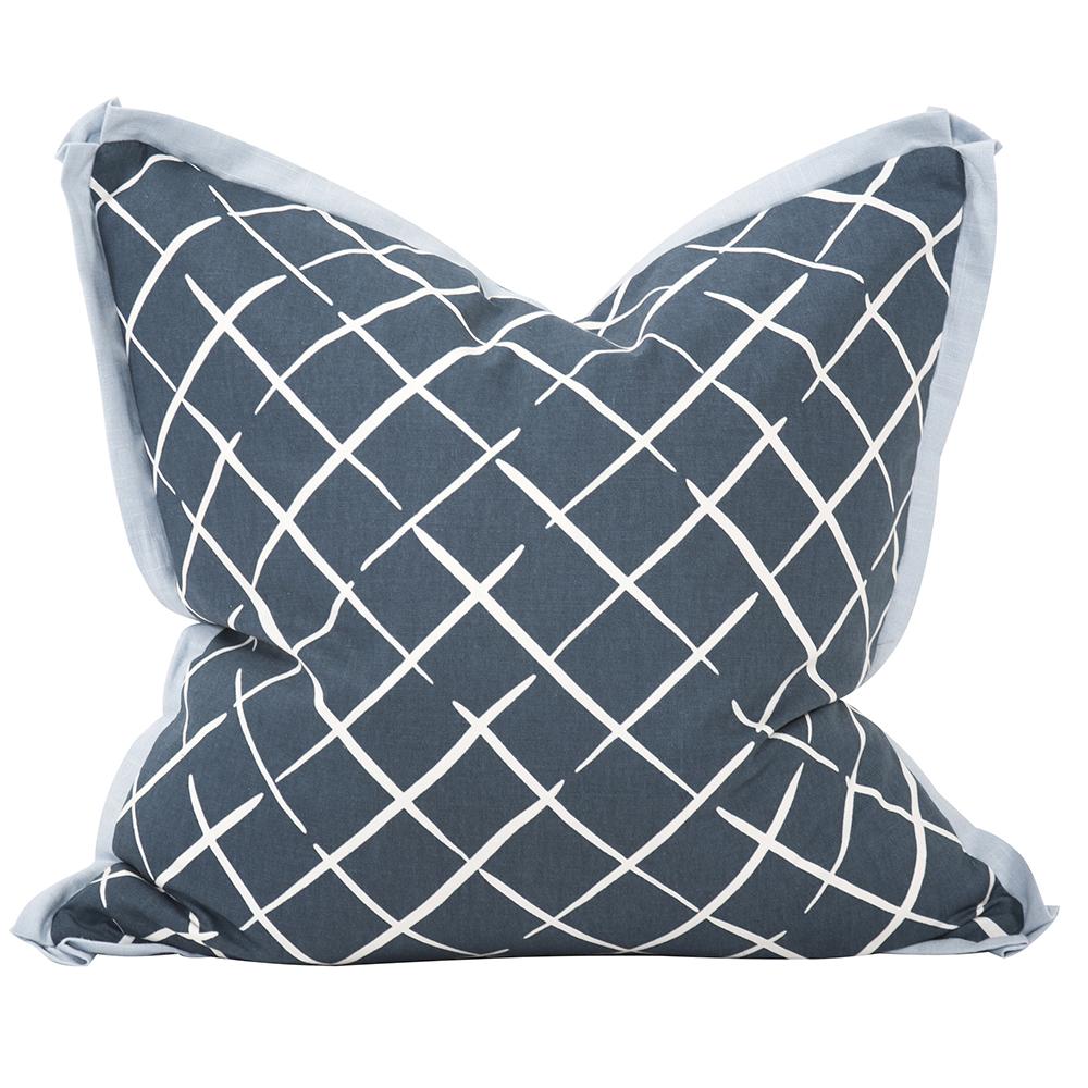 24" x 24" Pillow Cove End Indigo - Down Insert