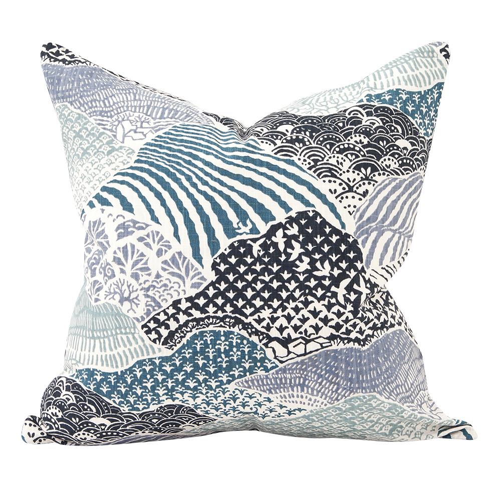 20" x 20" Pillow Windsor Park Indigo - Poly Insert