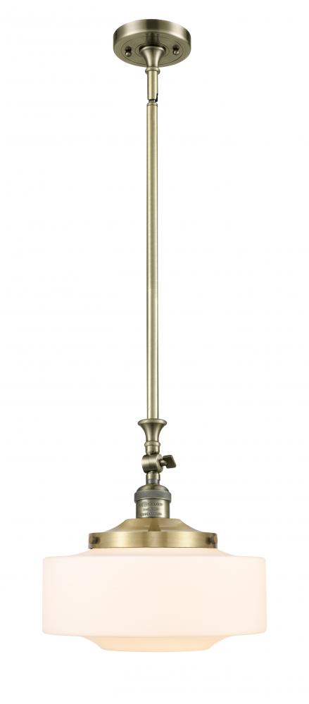 Bridgeton - 1 Light - 12 inch - Antique Brass - Stem Hung - Mini Pendant