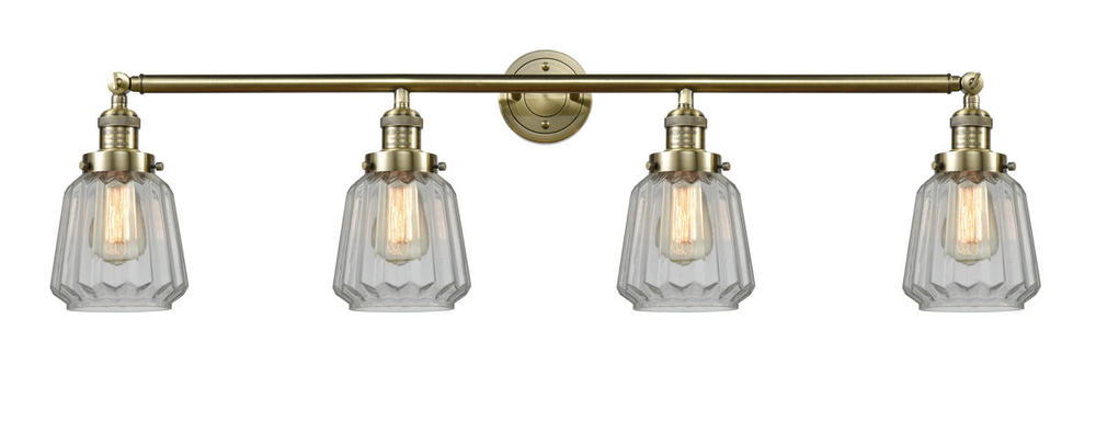 Chatham - 4 Light - 42 inch - Antique Brass - Adjustable Bath Vanity Light