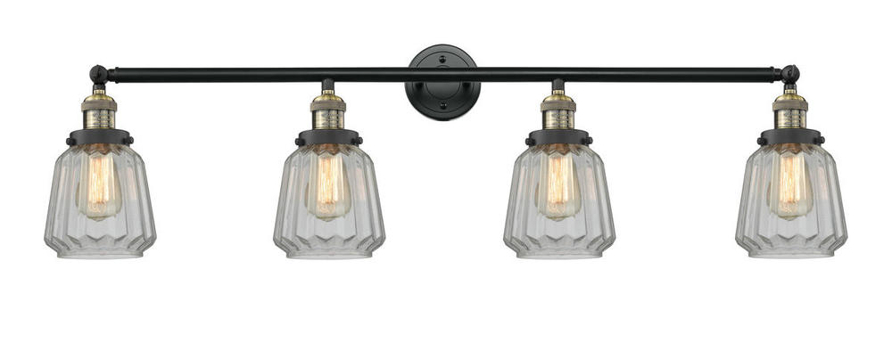 Chatham - 4 Light - 42 inch - Black Antique Brass - Adjustable Bath Vanity Light