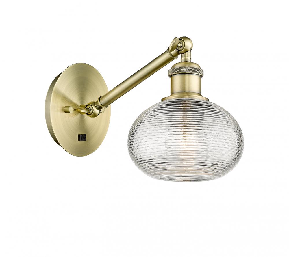 Ithaca - 1 Light - 6 inch - Antique Brass - Sconce