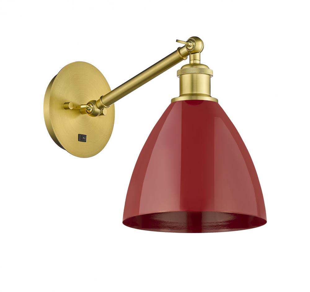Plymouth - 1 Light - 8 inch - Satin Gold - Adjustable Sconce